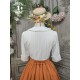 Miss Point Margaret Petal Collar Short Sleeve Blouse(Reservation/Deposit)